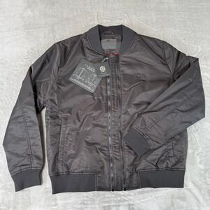 Cadogan Airex 2.0 Nylon Bomber Jacket Mens Medium Black w/ Extension New NWT